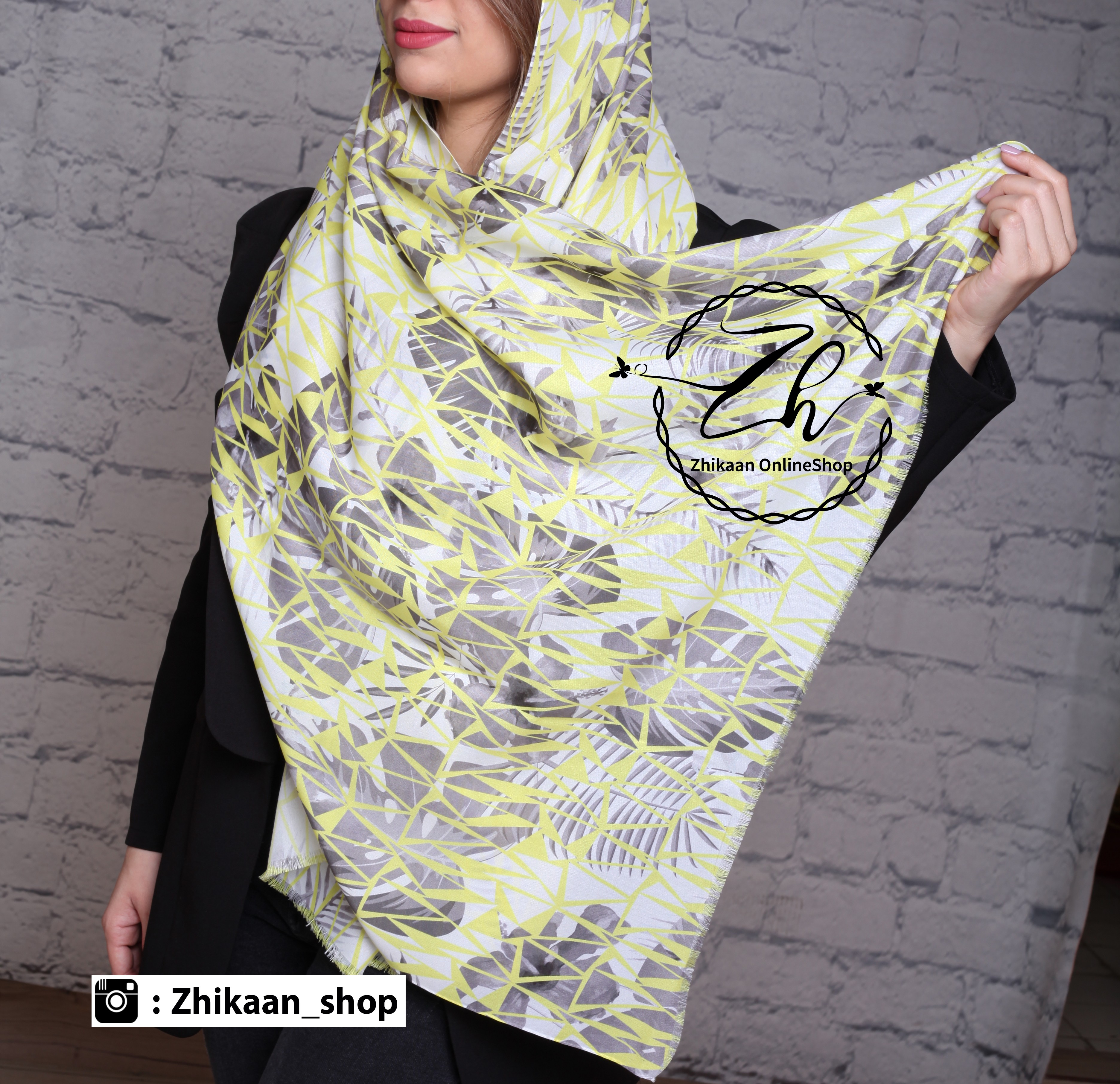 شال نخی طرحدار
