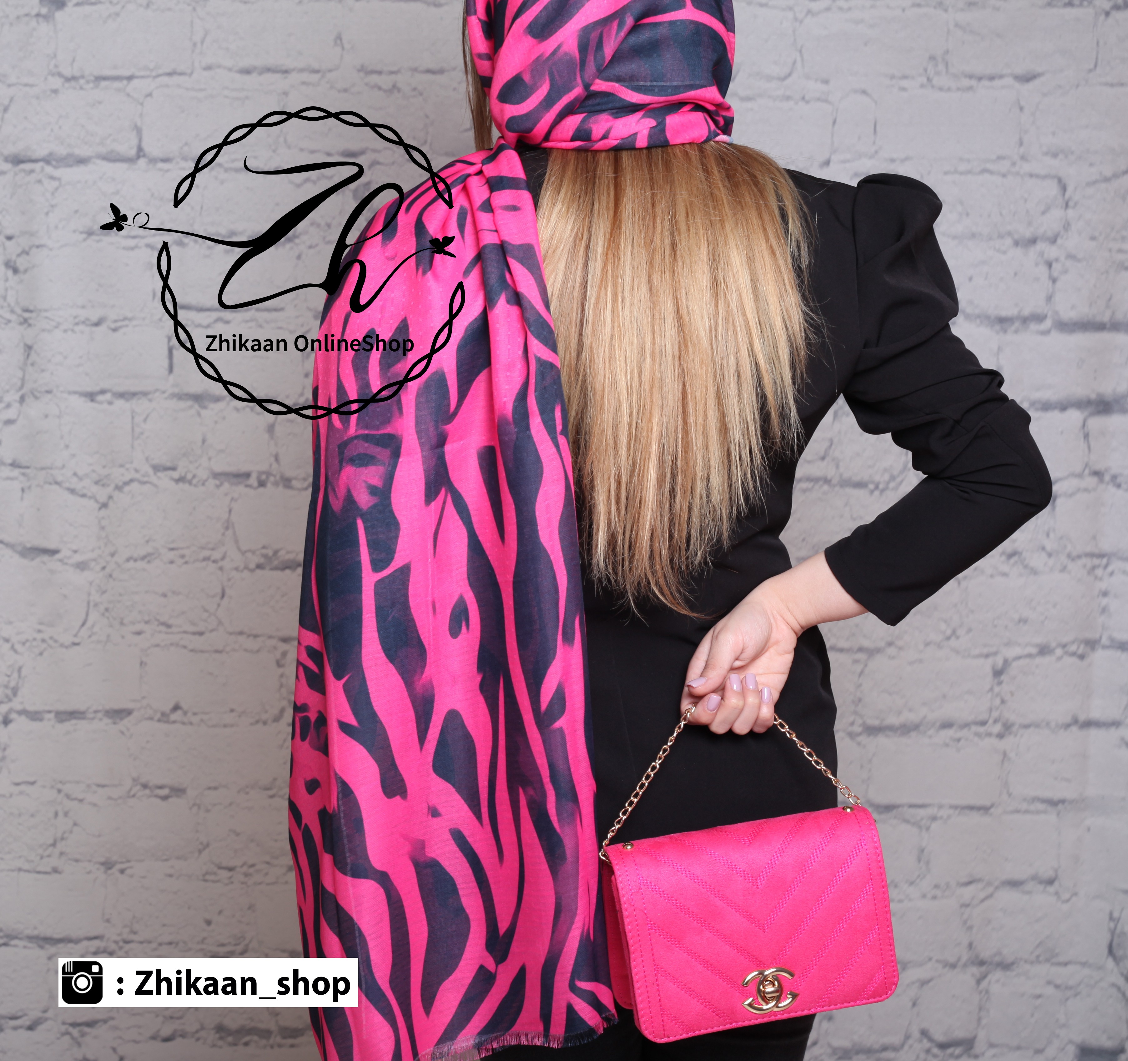 شال نخی طرحدار