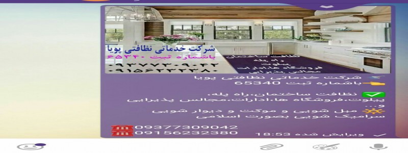 شرکت نظافتی و قالیشویی پویا
